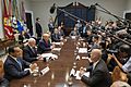 President Trump and the Vice President meet with Airline CEOs about the Coronavirus (49618513938)