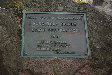 Purgatory chasm plaque