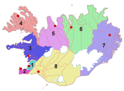Regions of Iceland