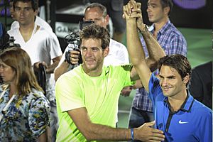 Roger Federer and Juan Martín Del Potro en Tigre (8319330914)
