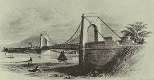 S&DR Tees Suspension Bridge, 1830