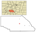 Saguache County Colorado Incorporated and Unincorporated areas Saguache Highlighted 0867005