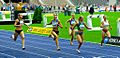 Sina Schielke (192) wins the 100 metres race - ISTAF 2006 - Berlin, 3 September