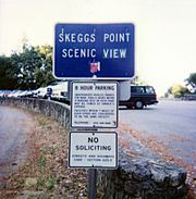 Skeggs sign and lot