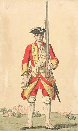Soldier of 26th regiment 1742
