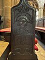 St Helen's Church, Sefton – pew end (2)