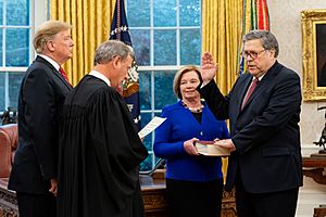 Swearing-in of William Barr