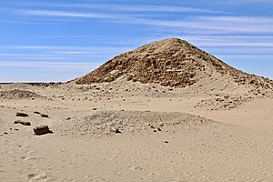 Taharqo's pyramid, Nuri, Sudan, North-east Africa