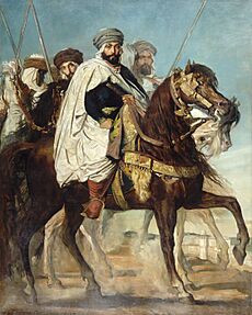 Théodore Chassériau - Ali-Ben-Hamet, Caliph of Constantinople and Chief of the Haractas, Followed by his Escort