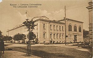 The First Palace of the University of Lithuania in Kaunas, Lithuania in 1925