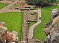 The reconstructed Roman wall in Cardiff Castle