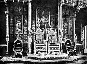 Thrones in the House of Lords c1902
