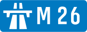 M26 motorway shield