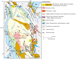 USGS North Park Basin geologic map