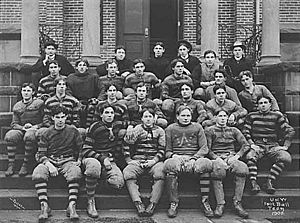University of Washington football team group portrait, Seattle, November 27, 1900 (PEISER 136)