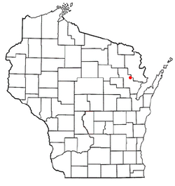 Location of Brazeau, Wisconsin