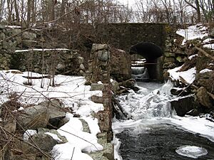 Waterfall on Vine Brook at Wilson Mill, Bedford MA