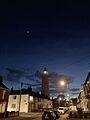 Withernsea lighthouse by night