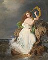 'The Harp of Erin', oil on canvas painting by Thomas Buchanan Read