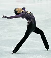 Hanyu in his free skate at the 2019–20 Grand Prix Final