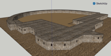 3-D reconstruction of Area A