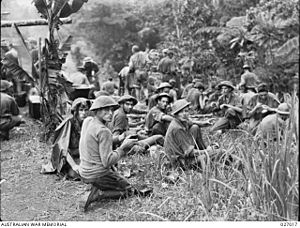 AWM 027017 Men of 2nd27th returned to Australian lines after Brigade Hill