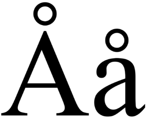A with Ring in Doulos SIL.