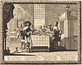 People eating around a dining table