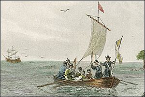 America Pinnace Virginia 1584 artist
