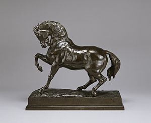 Antoine-Louis Barye - Turkish Horse, No 2 - Walters 2767 - Profile