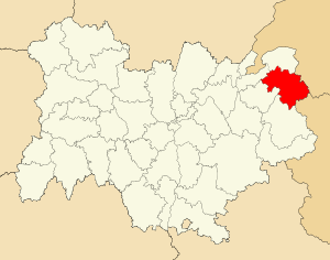 Location of Bonneville in Auvergne-Rhône-Alpes