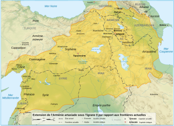 Tigranes the Great's Armenian Empire (Illustration) - World History  Encyclopedia, armenia map 