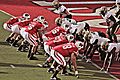 Badgers and Russell Wilson at Purdue endzone