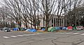 Bellingham City Hall with a homeless camp around it. December 2020. (50693543996)