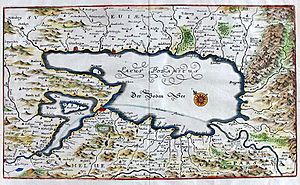 Bodensee Karte Merian 1672 color
