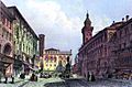 Bologna Piazza Maggiore c1855