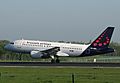 Brussels Airlines Airbus A319 landing at Brussels Airport