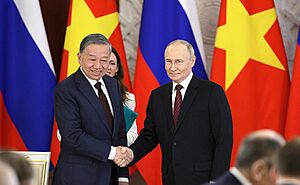 CPV General Secretary To Lam and President of Russia Vladimir Putin (2025)