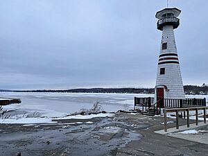 Celoron Lighthouse on Chautauqua Lake