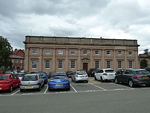 Chester Castle - Outer bailey - A Block Side.JPG