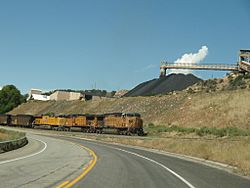 Coal train near Somerset in 2011.