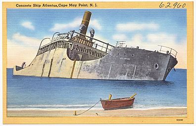 Concrete ship Atlantus, Cape May Point, N. J