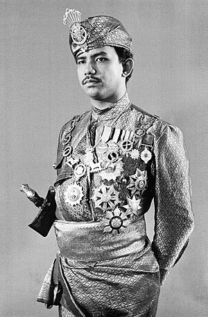 Coronation portrait of Hassanal Bolkiah 1968