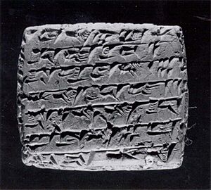 Cuneiform tablet- commercial note concerning caravan expenses MET ME66 245 13
