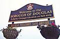 Douglas Isle of Man welcome sign