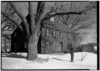 EXTERIOR FROM THE SOUTHWEST - Meriam House, Meriam's Corner, Concord, Middlesex County, MA HABS MASS,9-CON,17-1.tif