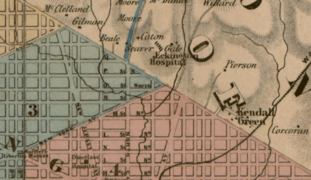 Eckington Hospital (Detail from 1862 map)