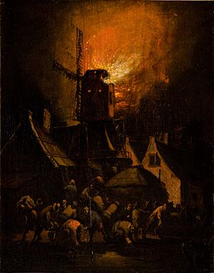 Egbert Livensz van der Poel - Windmill Fire - MNK XII-A-166 (310355)
