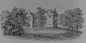 Eglintoune castle west view