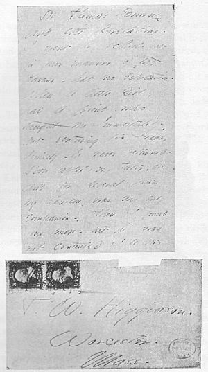 Emily Dickinson´s letter about her love